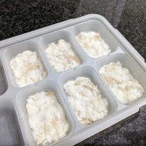 離乳食中期 鯛のほぐし身の冷凍方法